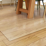 Transparent Vinyl Carpet Protector Roll - Heavy Du Office Chair Mat for Wood