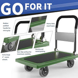 Foldable Push Cart Dolly | 660 lbs. Capacity Moving Platform Hand Truck