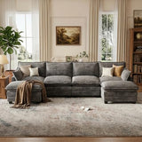U Shaped Modular Sectional Couch, Comfy Sofa for Living Room