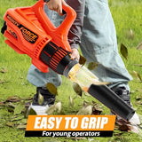 JOVA lalalark Mighty Force Kids Leaf Blower, Kids Gardening Set with Realistic Sounds, Lights and Wind, Outdoor Toys for Toddlers 3-5, Role Play Toys, Toddler Birthday Gift