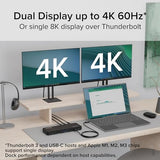 Plugable Thunderbolt 4 Dock with 100W Charging, Thunderbolt Certified, Laptop Docking Station