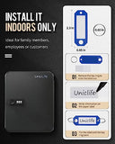 Key Cabinet with Combination Lock Resettable Black Digital Security Storage Box Steel Key Organizer with Colorful Key