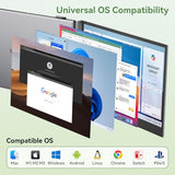 Blackview DCM8 Triple Laptop Screen Extender,15.6" 1080P FHD IPS Portable External Screen