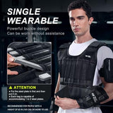 BeatBoost Weighted Vest Men 20 lb Adjustable Weighted Vest with Steel Plates Weights for Walking Strength Training Running Workout