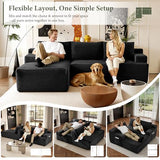 96" Sectional Couches for Living Room Cloud Couch Sofa with L-Shape