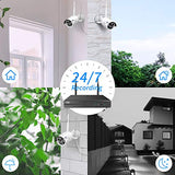 【16CH Expandable】Hiseeu Home Security Camera System, 24/7 Recording