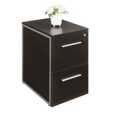NBF File Cabinet 2 Drawer Office Storage Pedestal with Locking Drawer, Gray