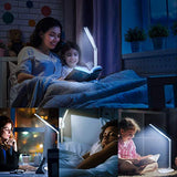 JOSTIC LED Desk Lamp with Wireless Charger, USB Charging Port, Desk Light with 10 Brightness, 5 Color Modes, White