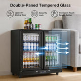 BODEGACOOLER Back Bar Cooler, 2 Door Commercial Beverage Refrigerator