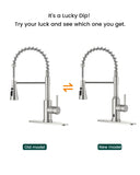 DAYONE Touchless Kitchen Sink Faucet with Pull Down Sprayer and Soap Dispenser, Stainless Steel Motion Sensor Touch Faucet for Kitchen Sink Smart Hands-Free Single Handle, Brushed Nickel