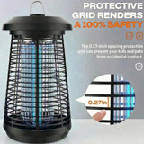 Bug Zapper Outdoor, Mosquito Kills,Mosquito Trap Flying Insects Zapper with 4200V 18W IPX4 Waterproof Flame Retardant ABS Housing