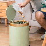 BXFIRS Smart Sensing ABS Trash Can for Household Use with Automatic Lid Opening Kitchen Living Room Bedroom Garbage Bin(Beige,26.5 * 32.5CM)