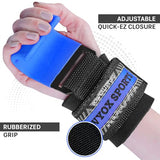 WYOX Weight Lifting Hooks for Men & Women (Pair) – Heavy Duty Wrist Support Straps with Hooks for Deadlifts, Pull Ups, Shrugs – Gym Lifting Straps with Grip Assist