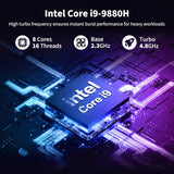 18.5 Inch Laptops, Core i9 CPU (Up to 4.8 GHz), 16GB RAM, 512GB SSD, WiFi-6