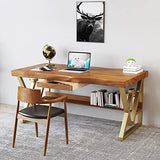 IKVODEOS Computer Desk Home Office Solid Wood Computer Desk