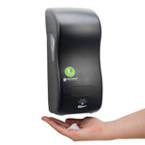 San Jamar Ecologic Rely Recycled Plastic Hybrid Electronic Foam Soap Dispenser, Refillable Soap Dispenser, Wall Mounted Dispenser with Zero Waste for Home and Business, 900 Ml, Black Pearl