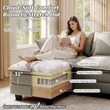 Ihanherry 107" Modular Sectional Cloud Sofa