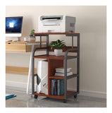 PXIWDAN Printer Stand Floor Printer Stand with Wheels Metal Frame Fax Machine Shelf Scanner Copier Bracket for Office for Office(D)