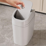 BXFIRS Intelligent Garbage Bin Made of ABS Material for Household Kitchen Bathroom Living Room Trash Cans(29.5 * 28.3 * 18cm)