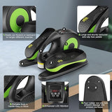 ANCHEER Under Desk Elliptical Machine, Mini Elliptical Machines for Seniors, Electric Seated Pedal Exerciser, LCD Display Monitor, Remote Control, Leg Exerciser for Home