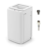 VCJ 17Lbs Portable Washing Machine, Full-Automatic Top Load Washer with 10 Wash Cycles, 3 Water Levels & LED Display, Compact Electric Laundry Washer for Apartment, Dorms, RVs and Camping