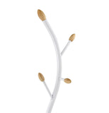 Furniture Arles Metal Standing Coat Rack, One Size, White Roundhill Furniture