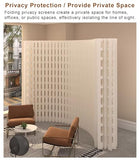 This Portable Folding Privacy Screen 197x17x110in Temporary Room Divider