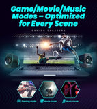 Edifier G2000 RGB Gaming Speakers, 32W Peak Power, Compact Design for PC/PS4/Desktop