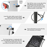 Laptop Lock, Tablet Lock Security Cable, 2 Keys Sturdy Steel iPad Locking Kit w/Adhesive Anchors