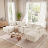 127" U-Shaped Symmetrical Cloud Sectional Couch