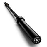 LIONSCOOL 7ft Olympic Barbell (40lbs Weight, Black E-coating, 500LBS, Center Knurl)