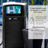 Large Capacity 50 Gallon Waste Bin Made of 100% Recycled Plastic Commercial Outdoor Trash Can