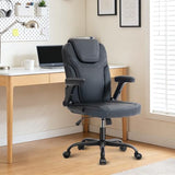 SEATZONE Black Office Chair Ergonomic Desk Chair with Lumbar Support