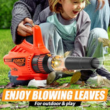 JOVA lalalark Mighty Force Kids Leaf Blower, Kids Gardening Set with Realistic Sounds, Lights and Wind, Outdoor Toys for Toddlers 3-5, Role Play Toys, Toddler Birthday Gift