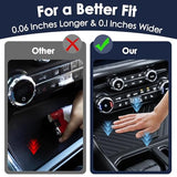 【2025 Upgraded Version】Center Console Compartment Cover for Ford F150 Accessories 2021-2024 2025/Lightning XLT PRO 2022-2025.【One-Piece Molding, No Adhesive Peeling + Optimized Size for Better Fit.】