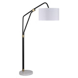 Renwil Wroxton 71" Length Floor Lamp, Matte Black