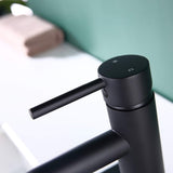 JAKARDA Single Handle Black Bathroom Faucet with Metal Drain Assembly and Escutcheon, Matte Black (Matte Black-JO1)