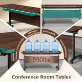 10 Pack Folding Conference Table,Modular Conference Room Table