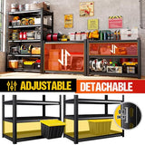 Set of 4 Heavy Duty Garage Shelving 5T Storage Shelves