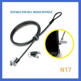 Wedge Shaped Laptop Anti-Theft Lock Suitable for DELL3 * 5MM Small Lock Hole