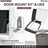 Rev-A-Shelf RV-18KD-18C S Double Pullout Trash Can for Kitchen Cabinets