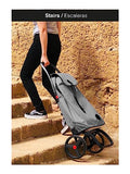 Foldable Grocery Shopping Cart with Wheels | Collapsible Personal Folding Cart for Groceries