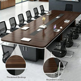 15FT Large Conference Table, 16-18 Person Rectangular Office Meeting Table