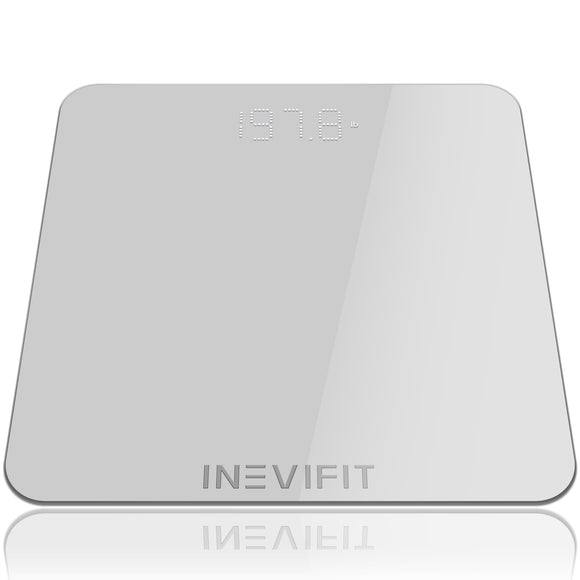 Bathroom Body Scale, Measures Weight up to 400 lbs. Includes Batteries INEVIFIT