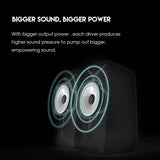 NJJOWRQ 3.5mm Wired Mode Speakers Stereo Surround for Music Game Loudspeakers PC Laptop Phone TV
