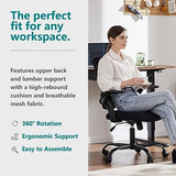 Sweetcrispy Home Office Managerial Executive Chair, Ergonomic Mesh Adjustable Swivel Mid-Back Chair