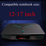 Laptop Cooling Pad Notebook Cooler for Desk and Lap Use Laptop Fan Stand 5 Adjustable Heights