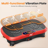 AXV Vibration Plate Fitness Platform Exercise Machine Vibrating Shaking Full Body Shaker Workout Vibrate Stand Shake Board Sport Gym for Weight Loss Fat Burner for Women Men