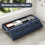 6-Seat Waiting Room Bench - 2Pcs Reception Chairs with Thickened Seat & Storage Space