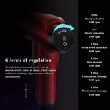 HAYNAH Marycan Massage Gun, Handheld Massager,Deep Tissue Handheld Percussion Massager,5 Different Heads for Different Muscle Groups(Red)